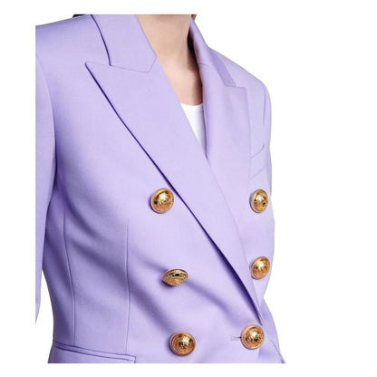 Balmain Lila Wollblazer für Damen