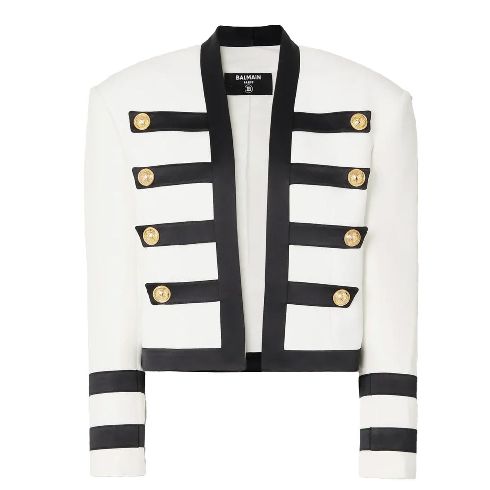 Balmain Weißer Viskose-Blazer für Damen