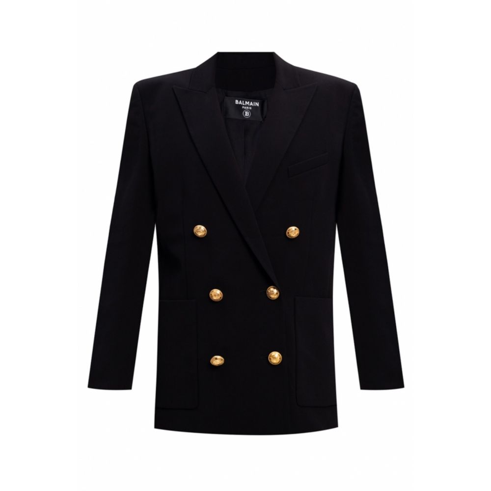 Balmain – Schwarzer Viskose-Blazer für Damen