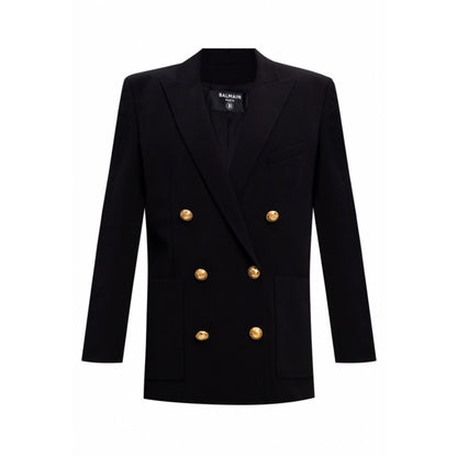 Balmain – Schwarzer Viskose-Blazer für Damen