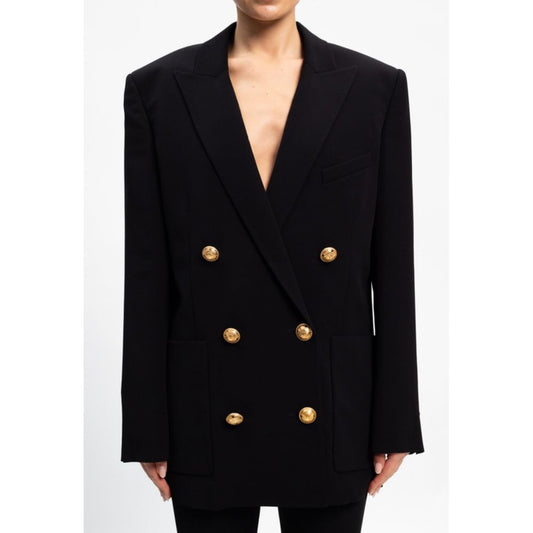 Balmain – Schwarzer Viskose-Blazer für Damen