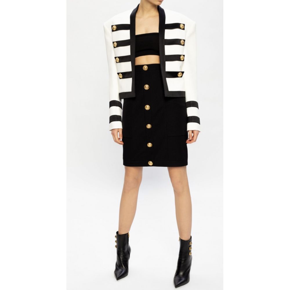 Balmain Weißer Viskose-Blazer für Damen