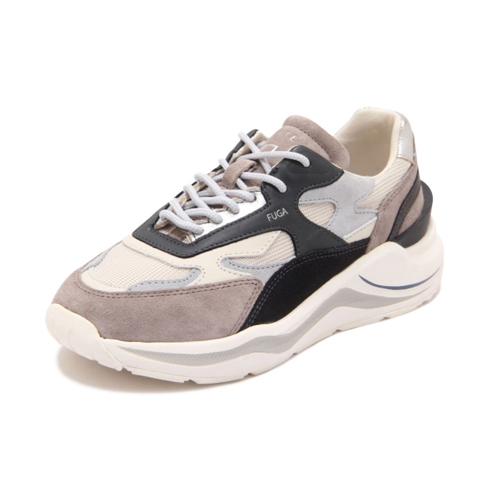 DATE Beige Ledersneaker