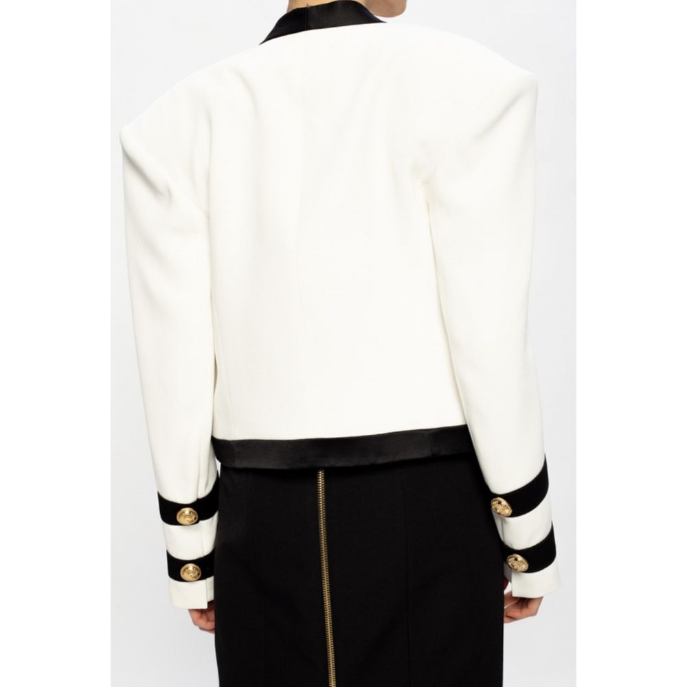 Balmain Weißer Viskose-Blazer für Damen