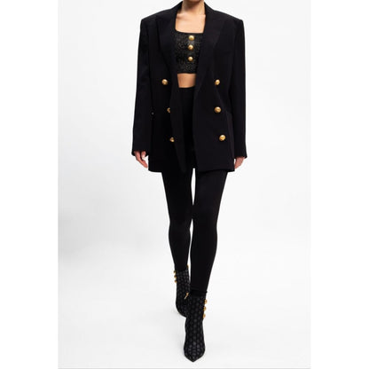 Balmain – Schwarzer Viskose-Blazer für Damen