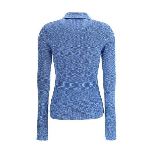 Ganni – Gestreifter Polopullover