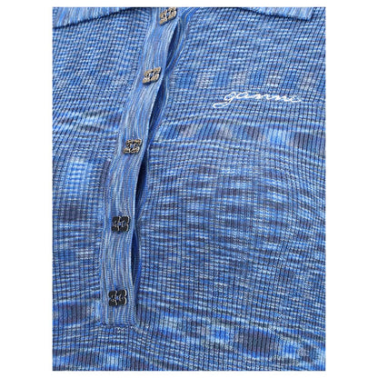 Ganni – Gestreifter Polopullover
