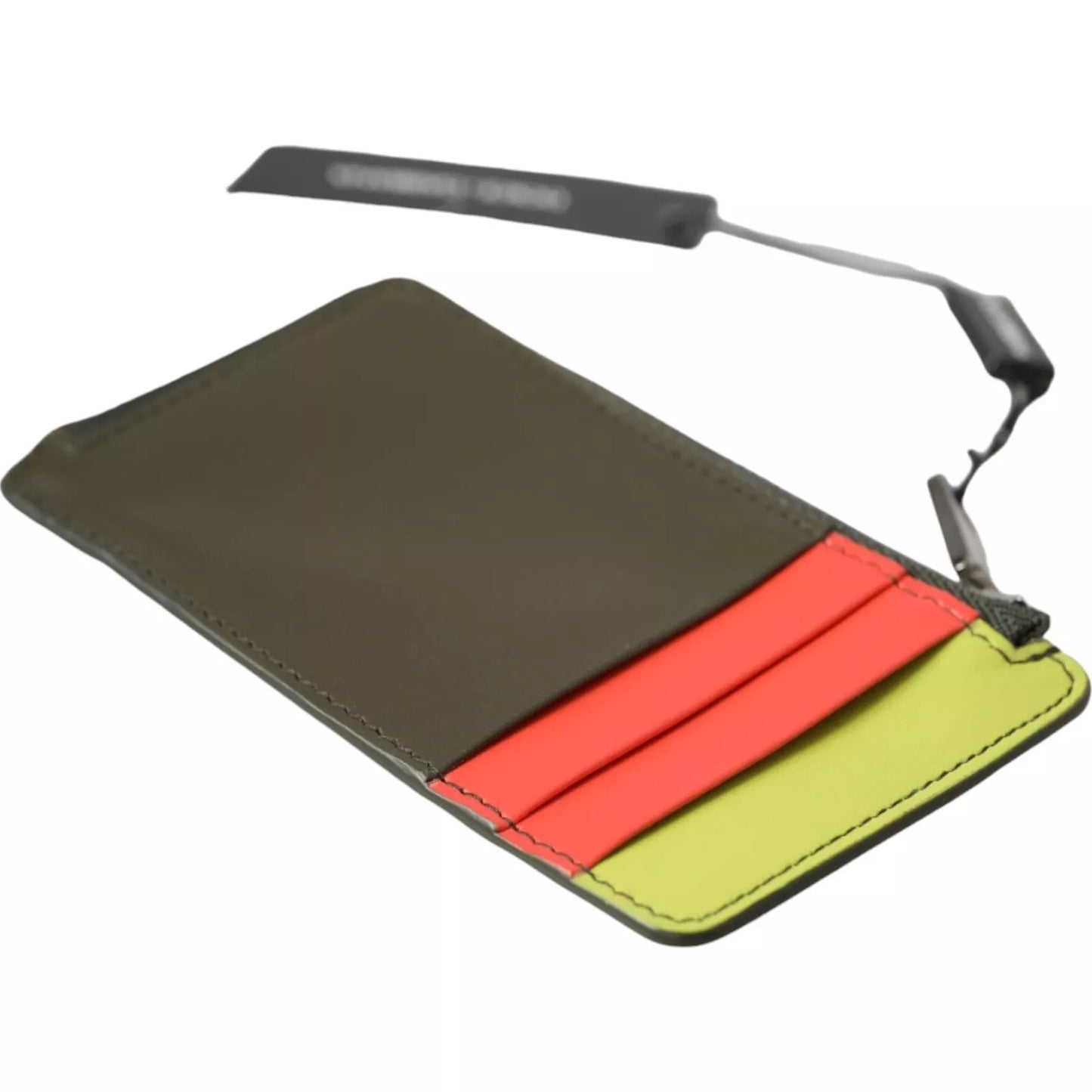 محفظة دولتشي آند غابانا متعددة الألوان من جلد العجل للنساء مع شعار