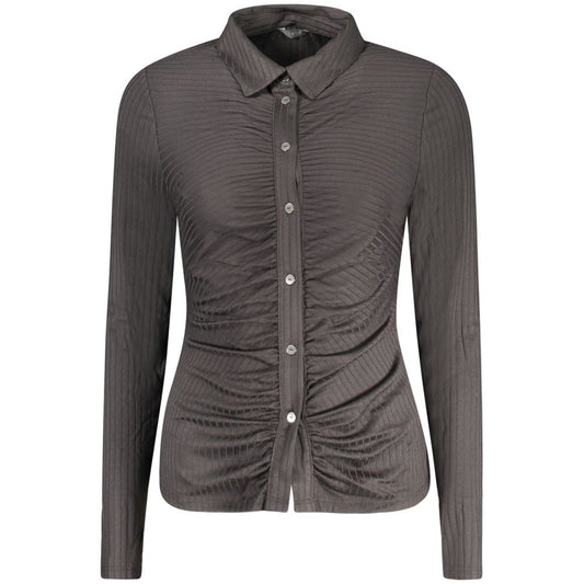 قميص جينز أسود من البوليستر من Guess