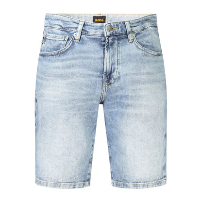 Hugo Boss – Blaue Baumwollshorts