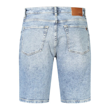 Hugo Boss – Blaue Baumwollshorts