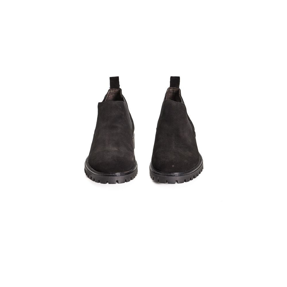 Roberto Pepe Luxus-Herrenstiefel aus schwarzem Kalbsleder