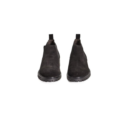 Roberto Pepe Luxus-Herrenstiefel aus schwarzem Kalbsleder