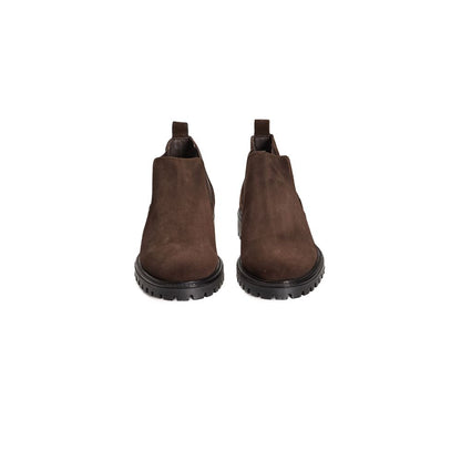 Roberto Pepe Luxus-Herrenstiefel aus braunem Kalbsleder