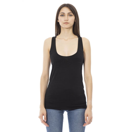 Just Cavalli – Schwarzes Viskose-Tanktop
