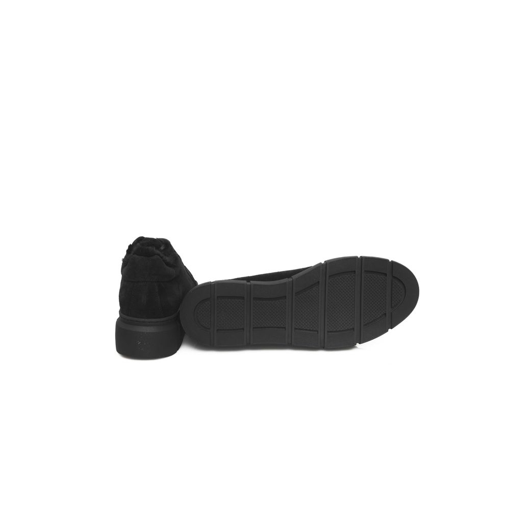 Cerruti 1881 Damen-Sneaker aus schwarzem Kalbsleder