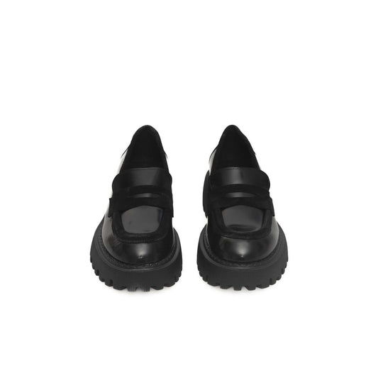 Cerruti 1881 Damen-Loafer aus schwarzem Kalbsleder