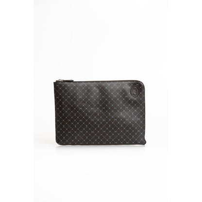 Trussardi Schwarze Leder Herren Clutch
