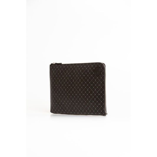 Trussardi Schwarze Leder Herren Clutch