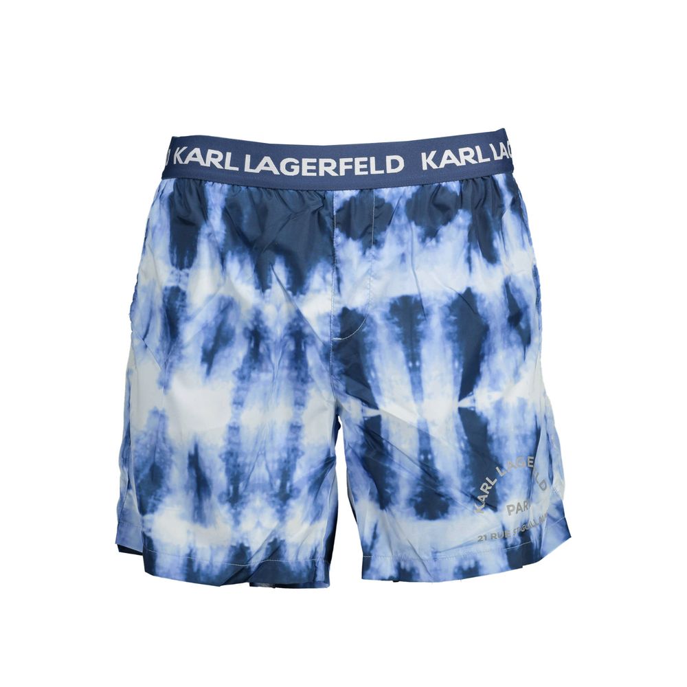 Karl Lagerfeld Blaue Polyester-Bademode
