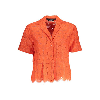 Desigual Orange Baumwollhemd
