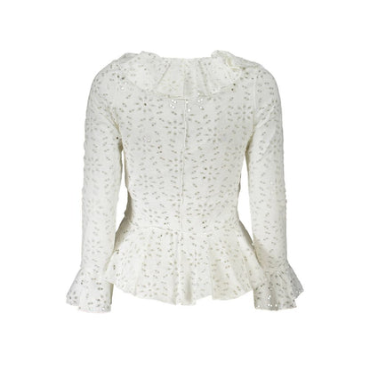 قميص ديسيجوال القطني الأبيض