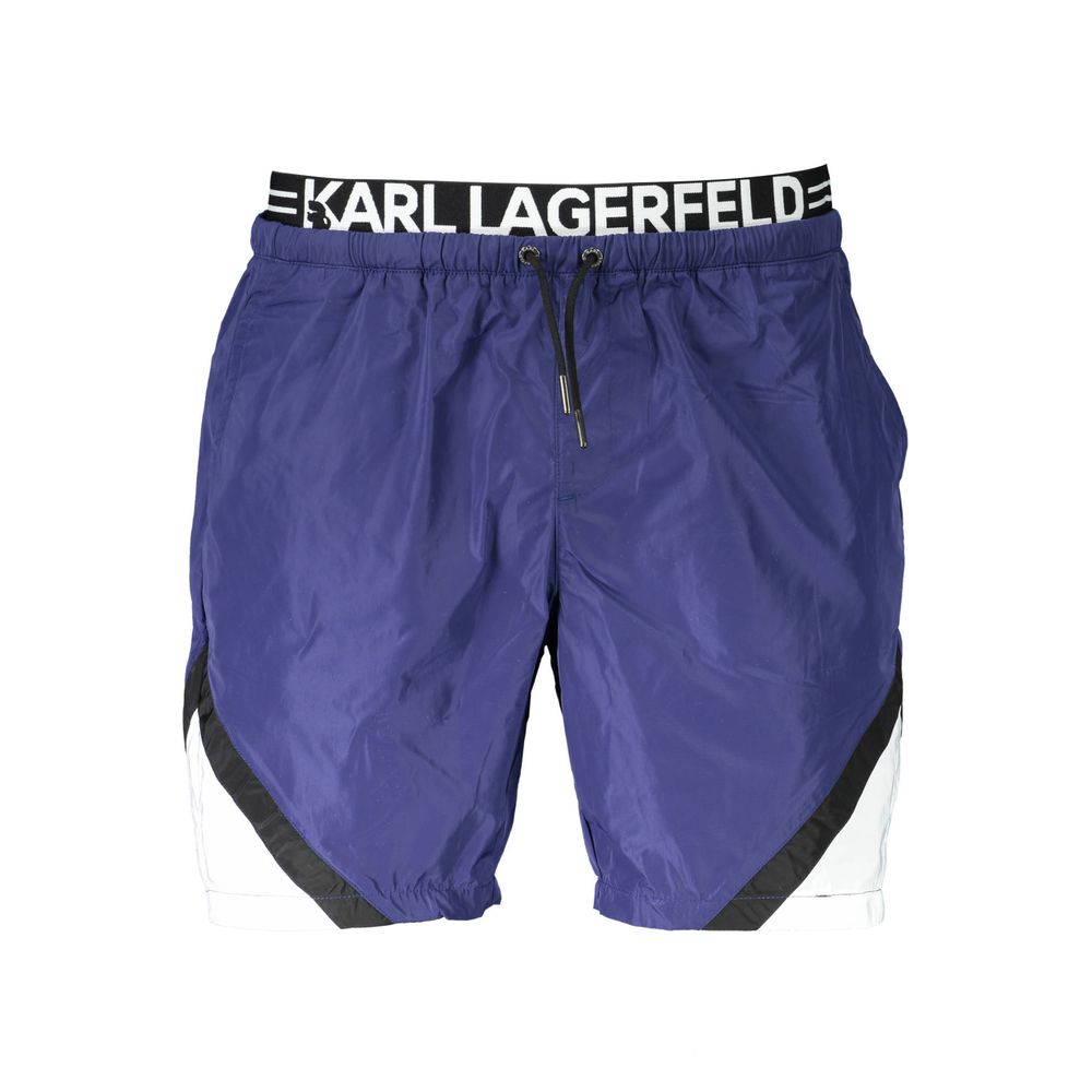 Karl Lagerfeld Blaue Polyester-Bademode