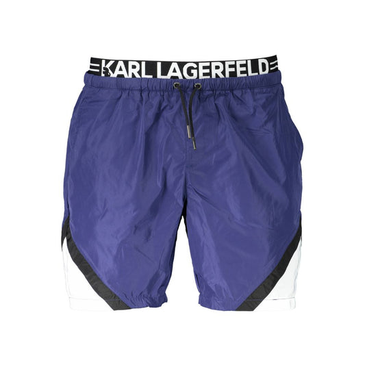 Karl Lagerfeld Blaue Polyester-Bademode