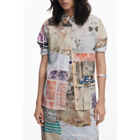 Desigual Beiges Baumwollhemd