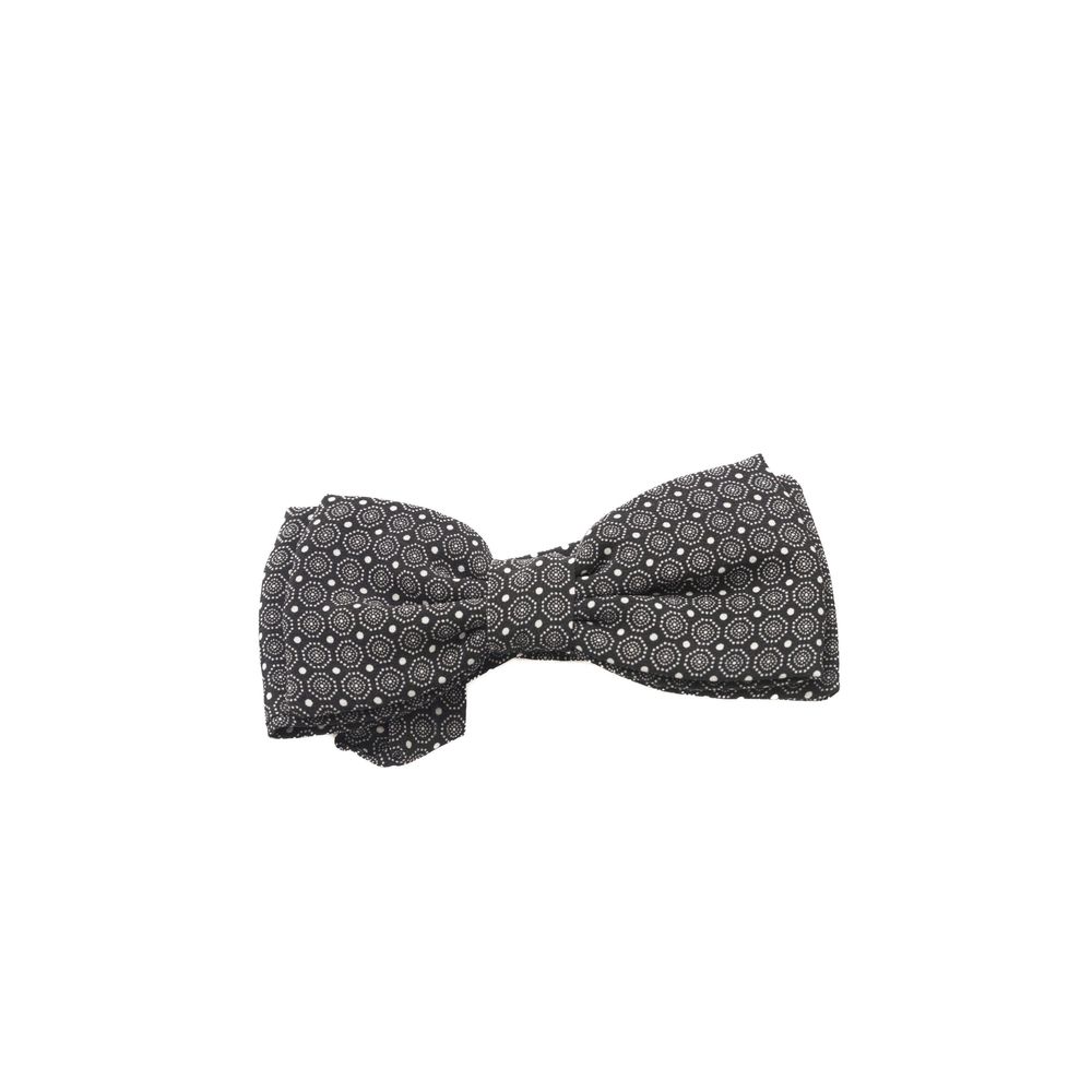 Trussardi Black Silk Unisex Bowtie