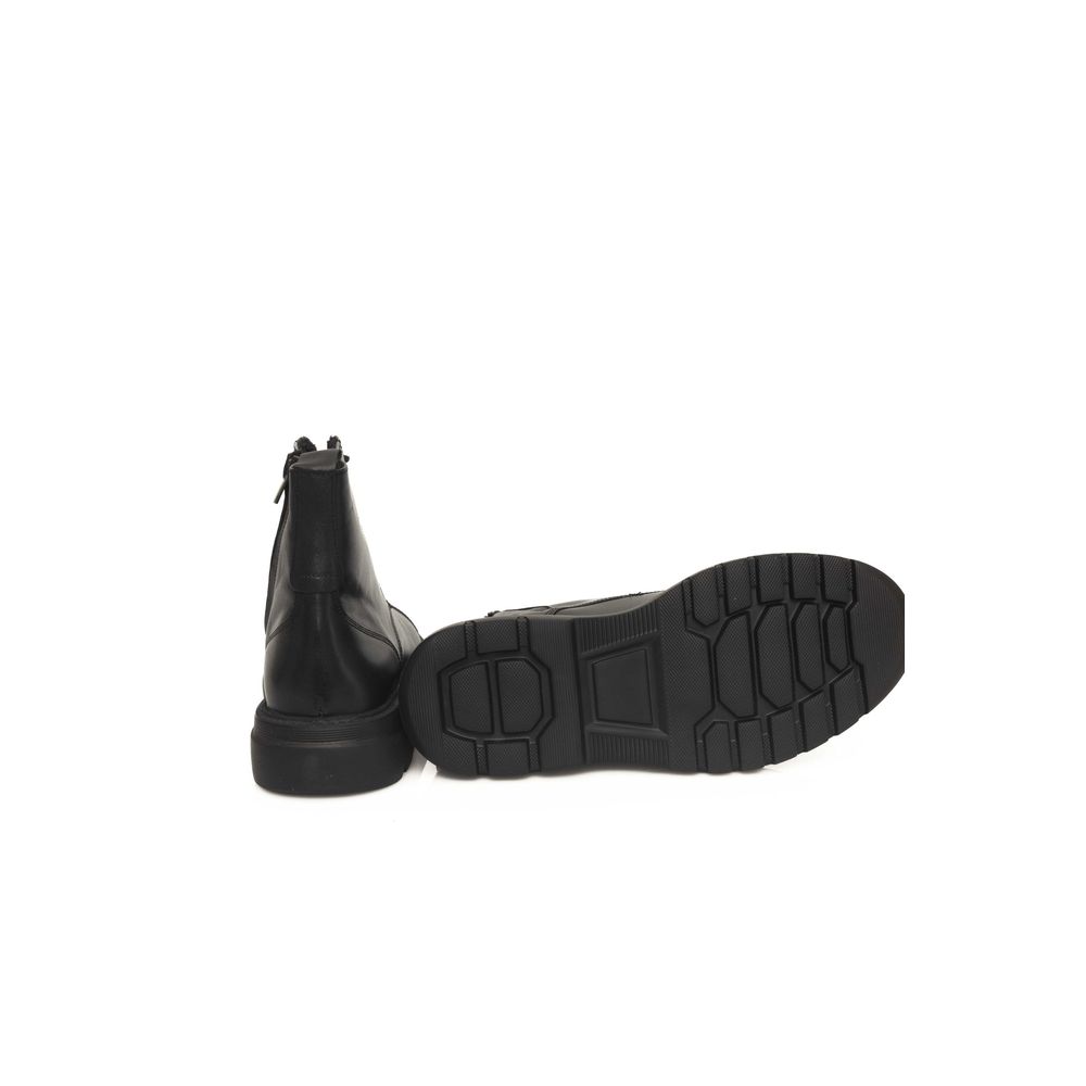 Cerruti 1881 Herrenstiefel aus schwarzem Leder