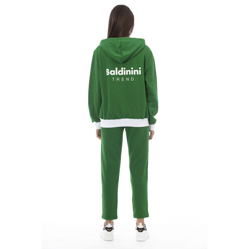 Baldinini Trend Grüner Baumwollpullover für Damen