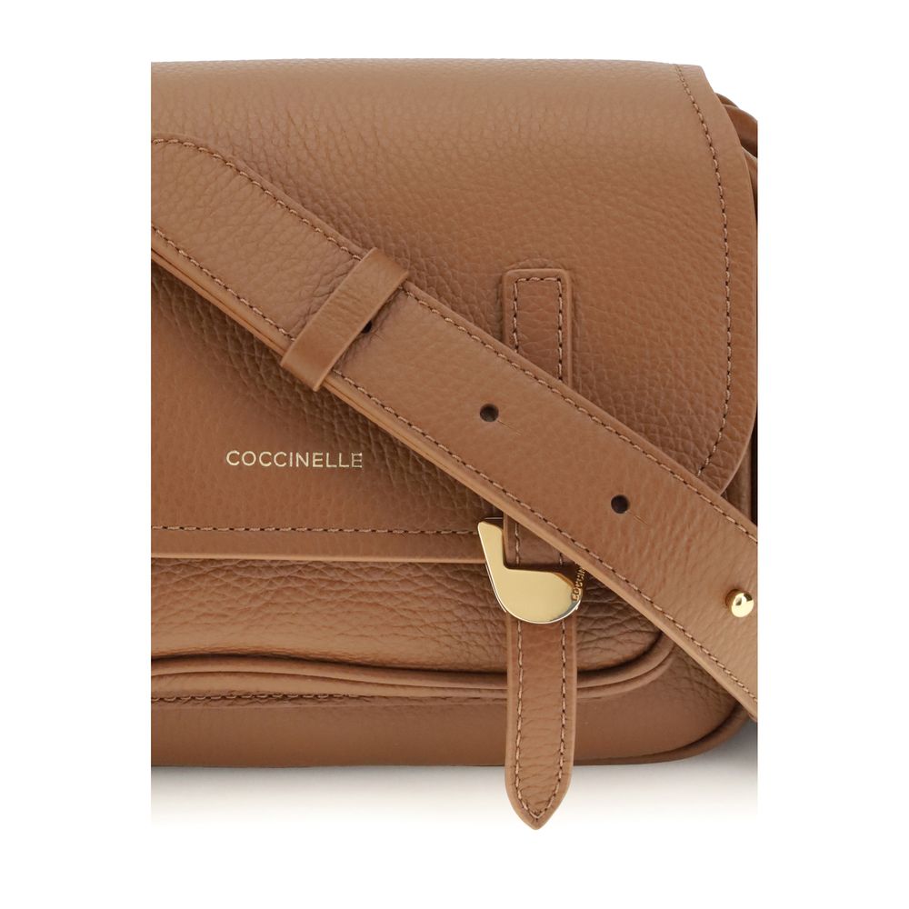 Coccinelle Schultertasche aus braunem Leder