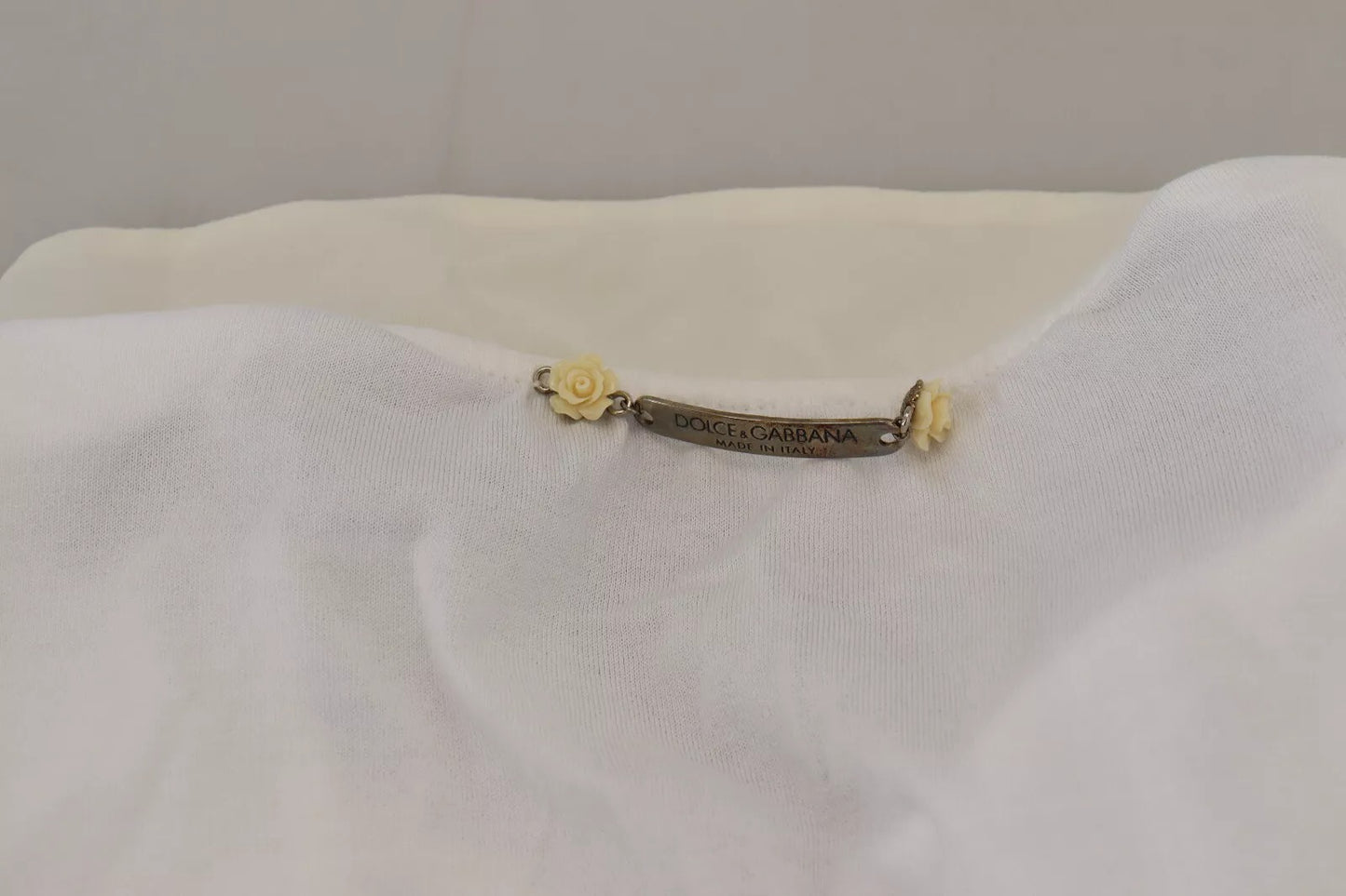 Dolce &amp; Gabbana – Weißes T-Shirt mit LOVE-Print aus Baumwolle