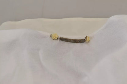 Dolce &amp; Gabbana – Weißes T-Shirt mit LOVE-Print aus Baumwolle