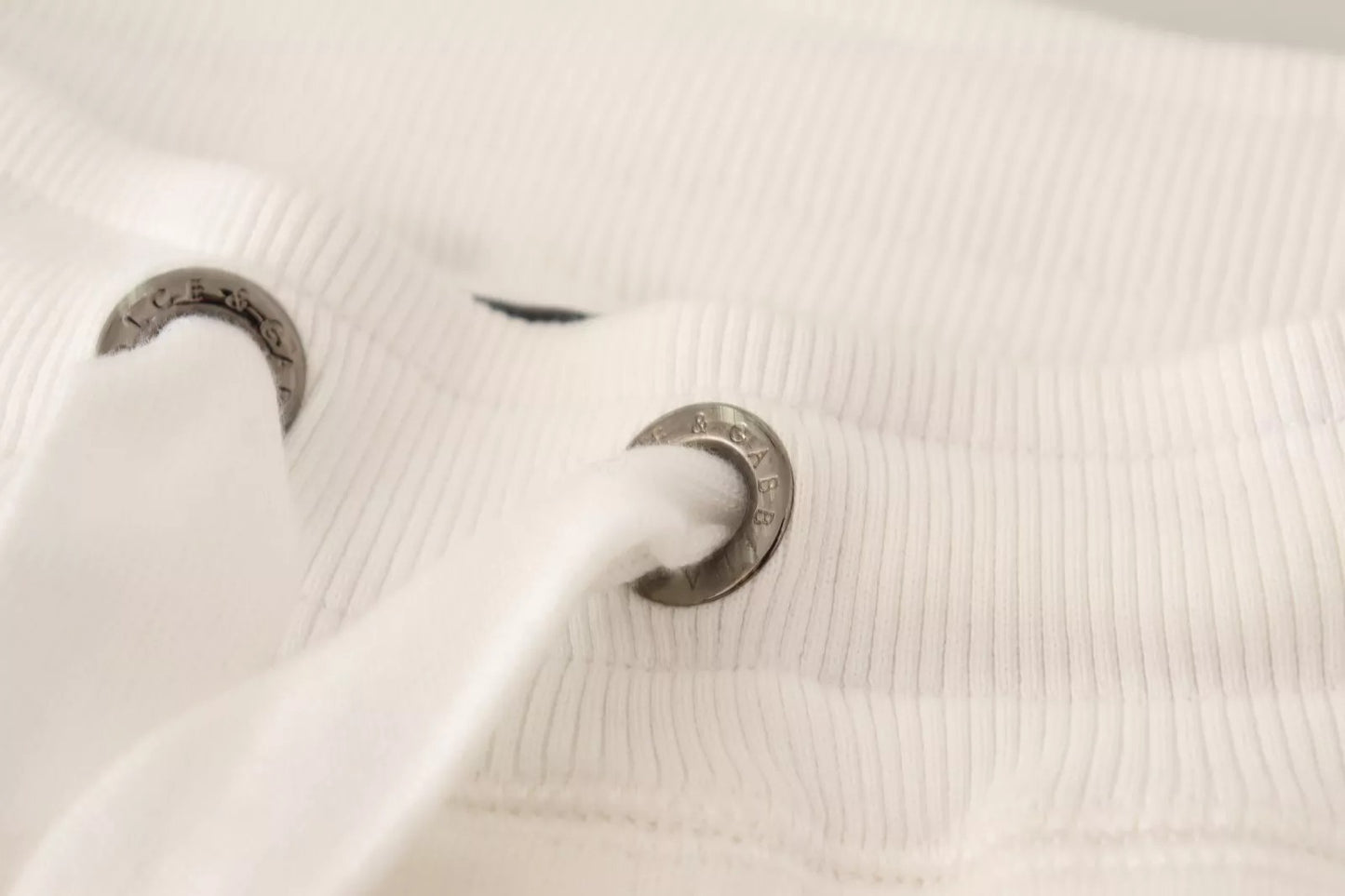 Dolce &amp; Gabbana – Jogginghose mit Logo-Patch aus weißer Baumwolle