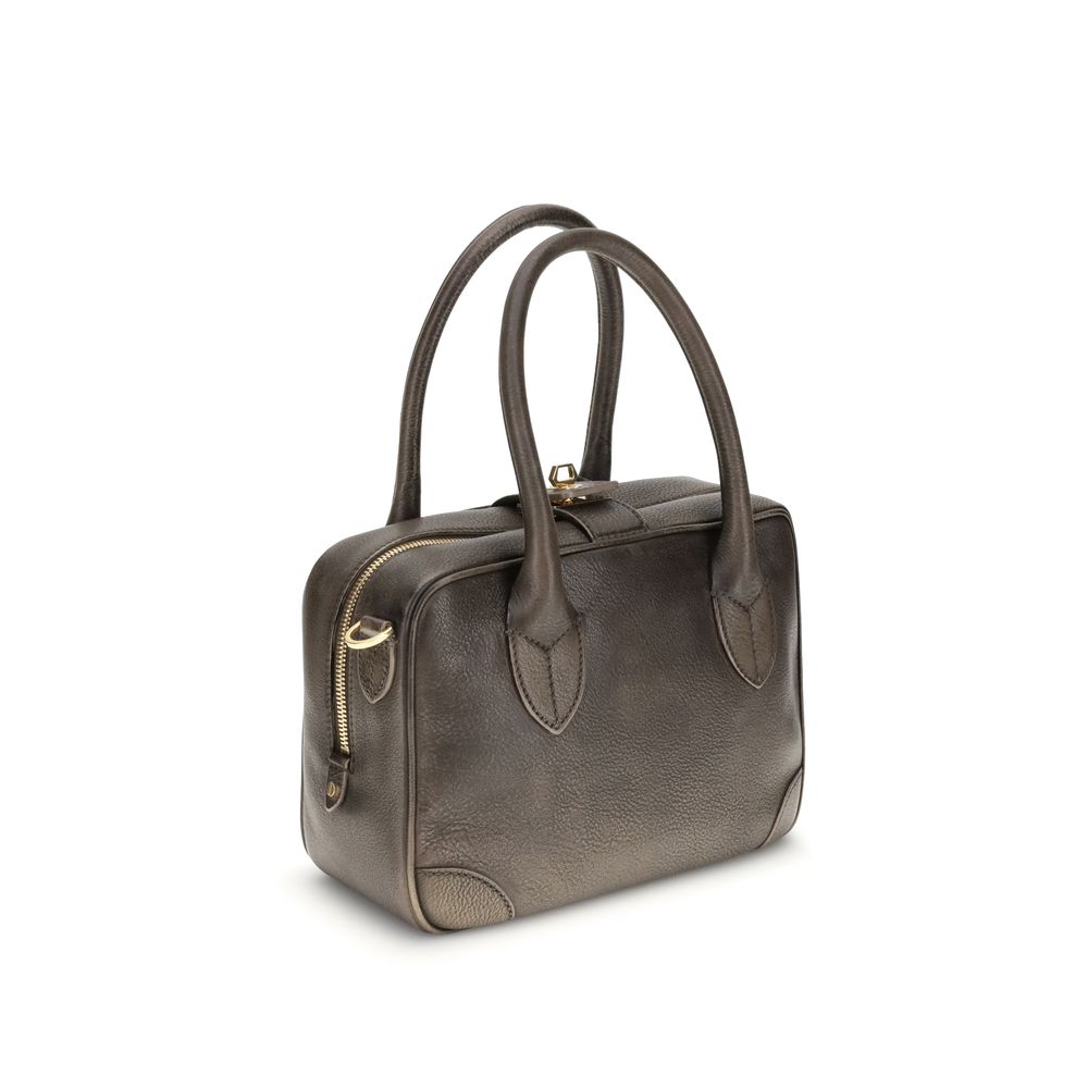 Golden Goose VITA BAG BEHANDELTES LEDERGEHÄUSE GOLD METALL