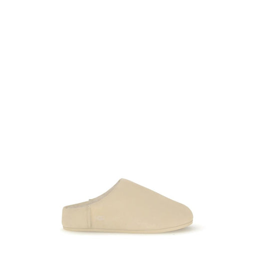 UGG Cream Leather Mules