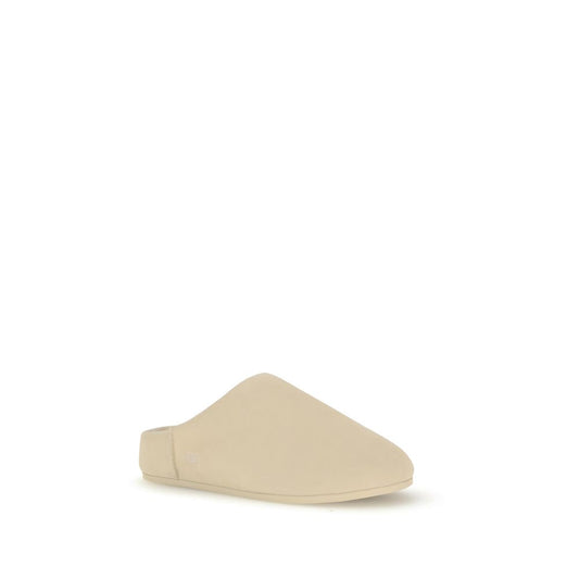 UGG Cream Leather Mules
