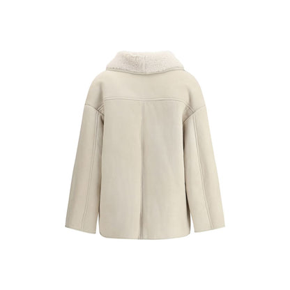 Salvatore Santoro Lederjacke in Creme