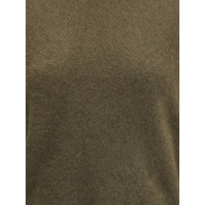 P.A.R.O.S.H. Green Raccoon Fur Sweatshirt