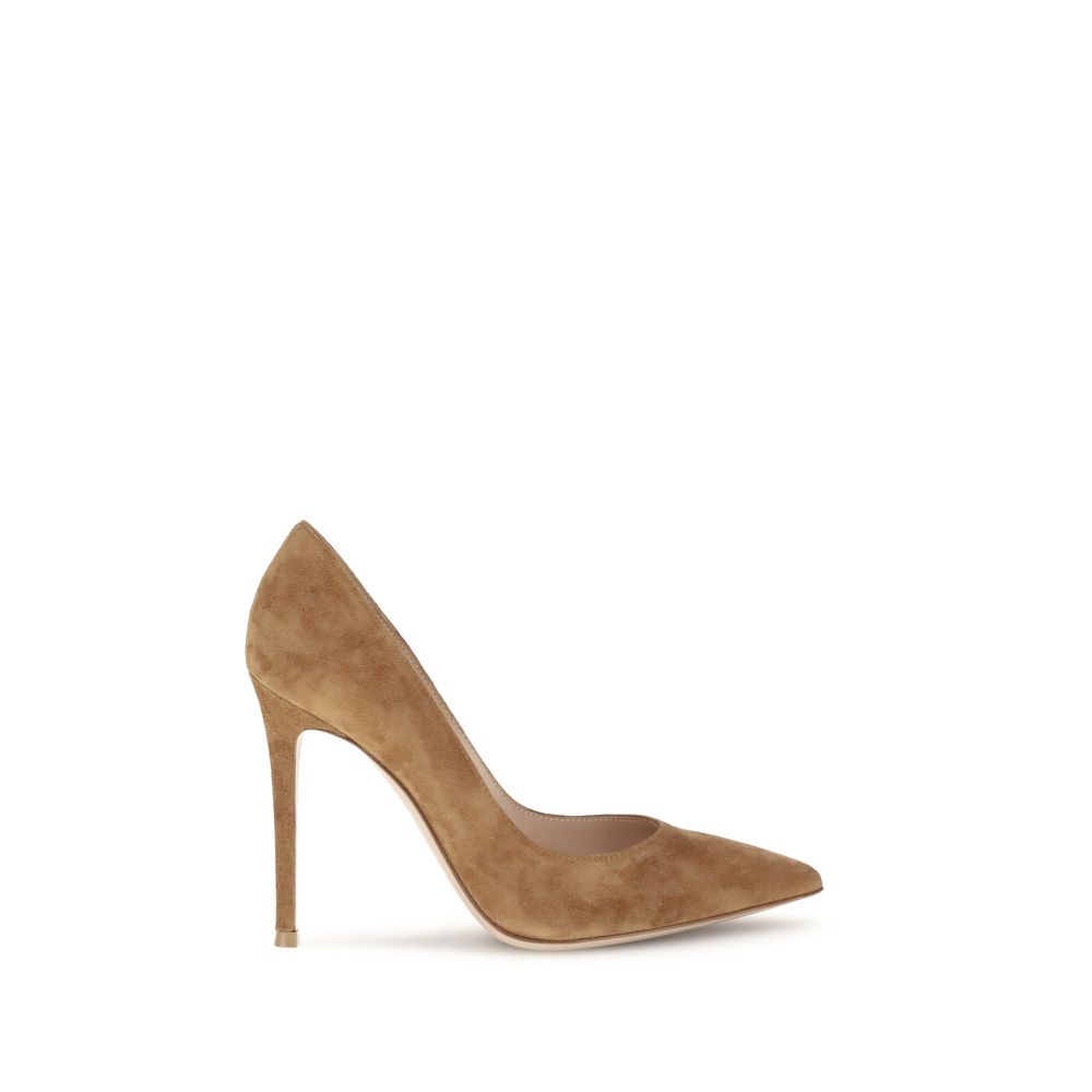 Gianvito Rossi Pumps aus beigem Leder