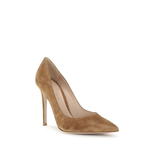 Gianvito Rossi Pumps aus beigem Leder
