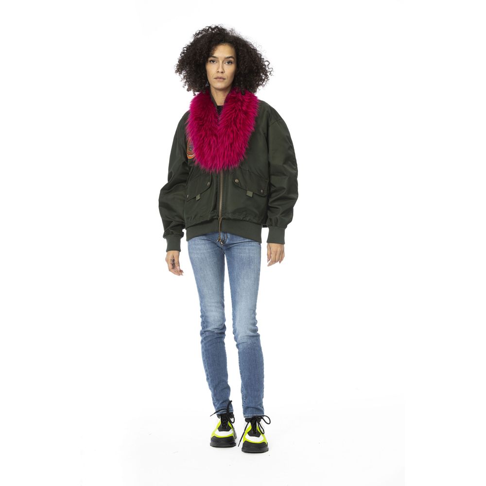Mr&Mrs Italy Green Polyamide Women Bomber Jacket