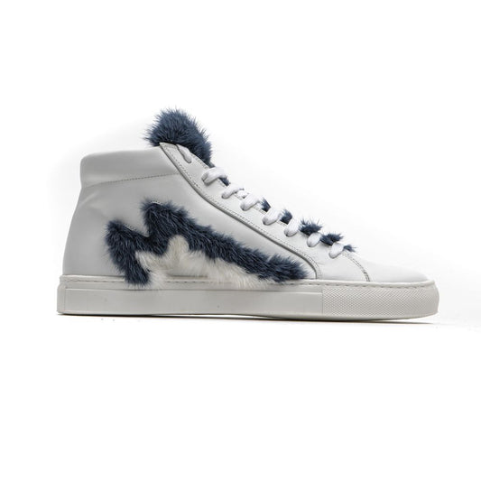 Mr&amp;Mrs Italy Damen Sneaker aus weißem Leder