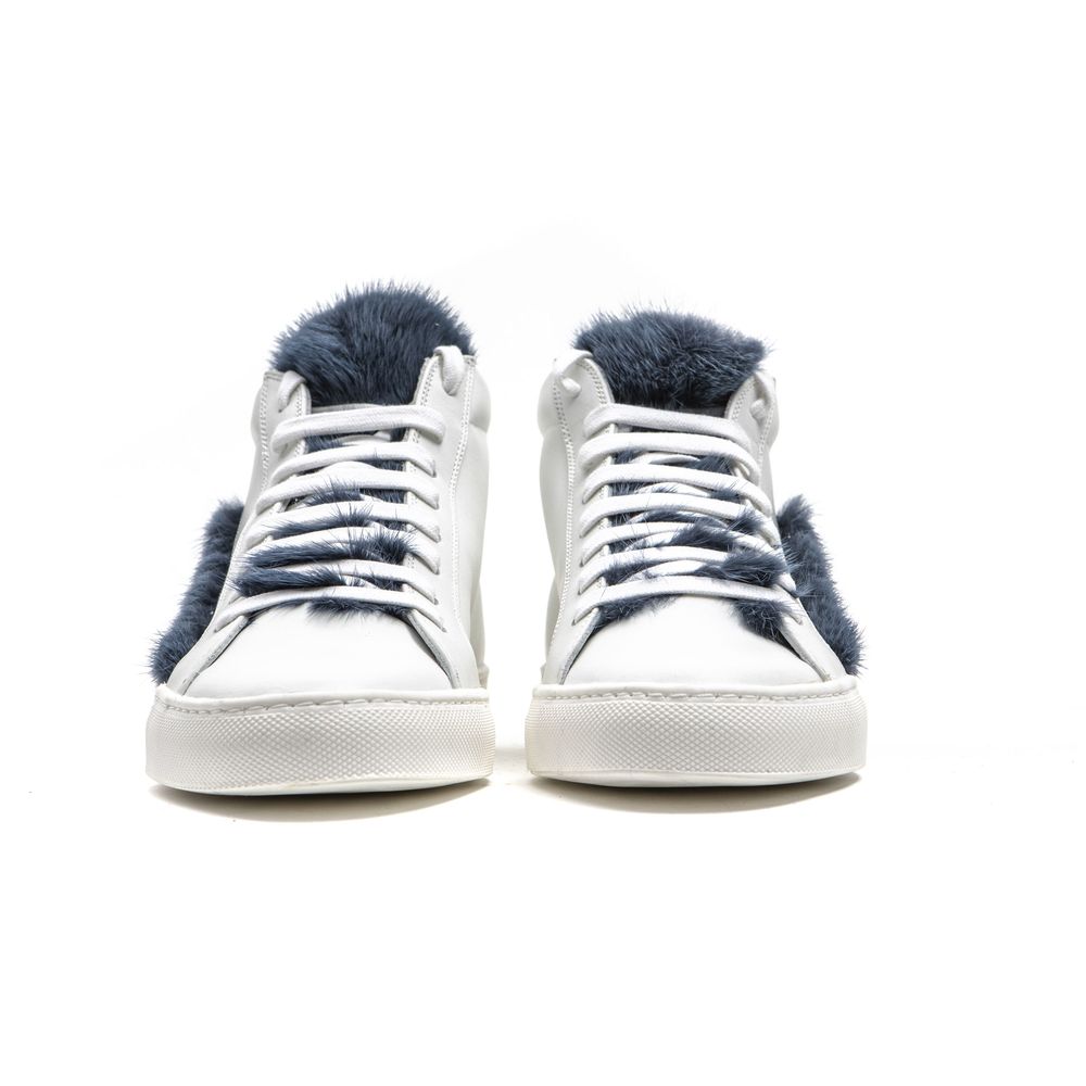 Mr&amp;Mrs Italy Damen Sneaker aus weißem Leder