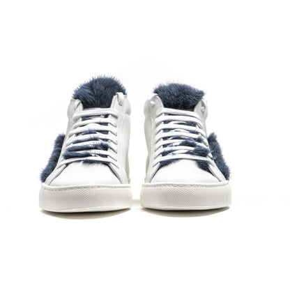 Mr&amp;Mrs Italy Damen Sneaker aus weißem Leder