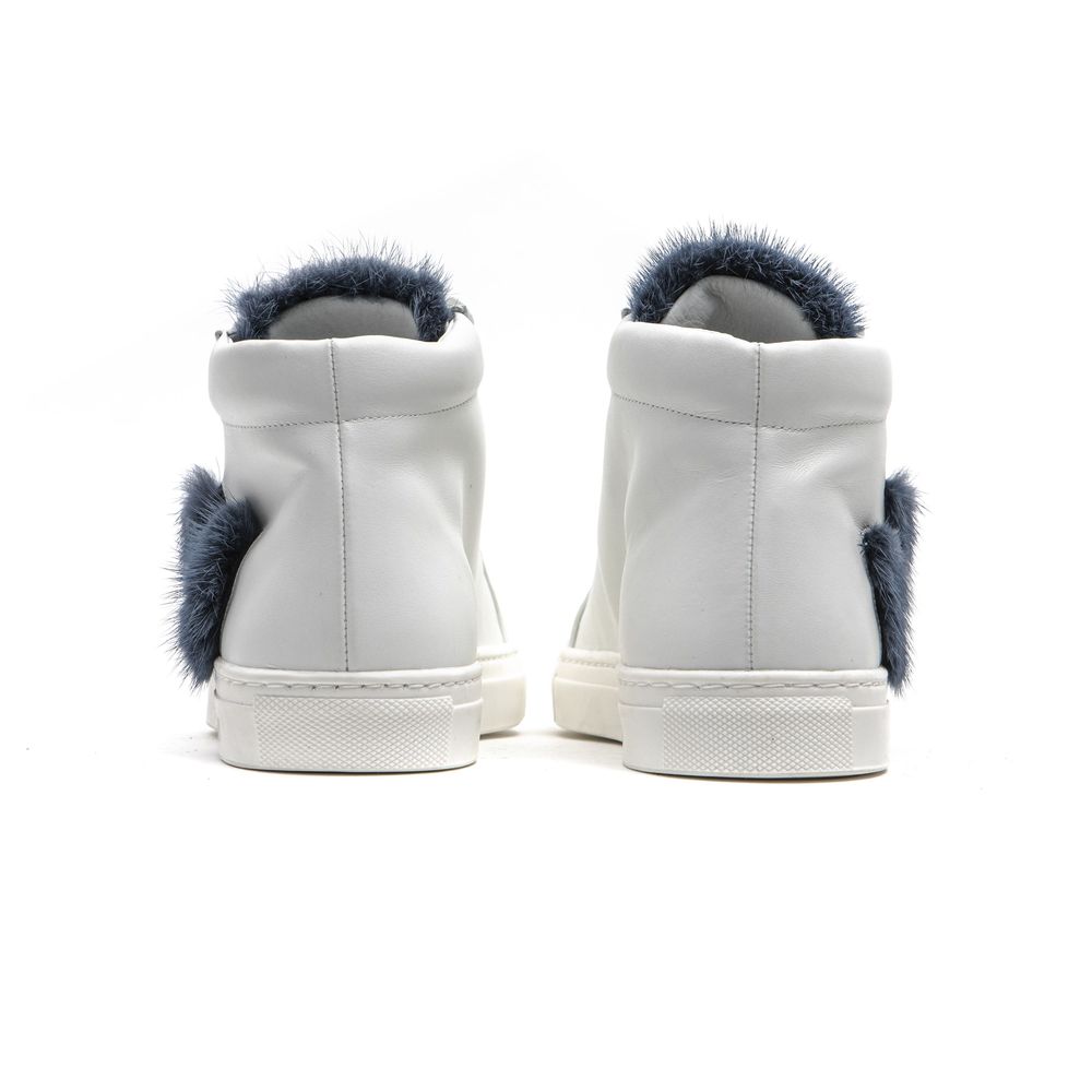 Mr&amp;Mrs Italy Damen Sneaker aus weißem Leder