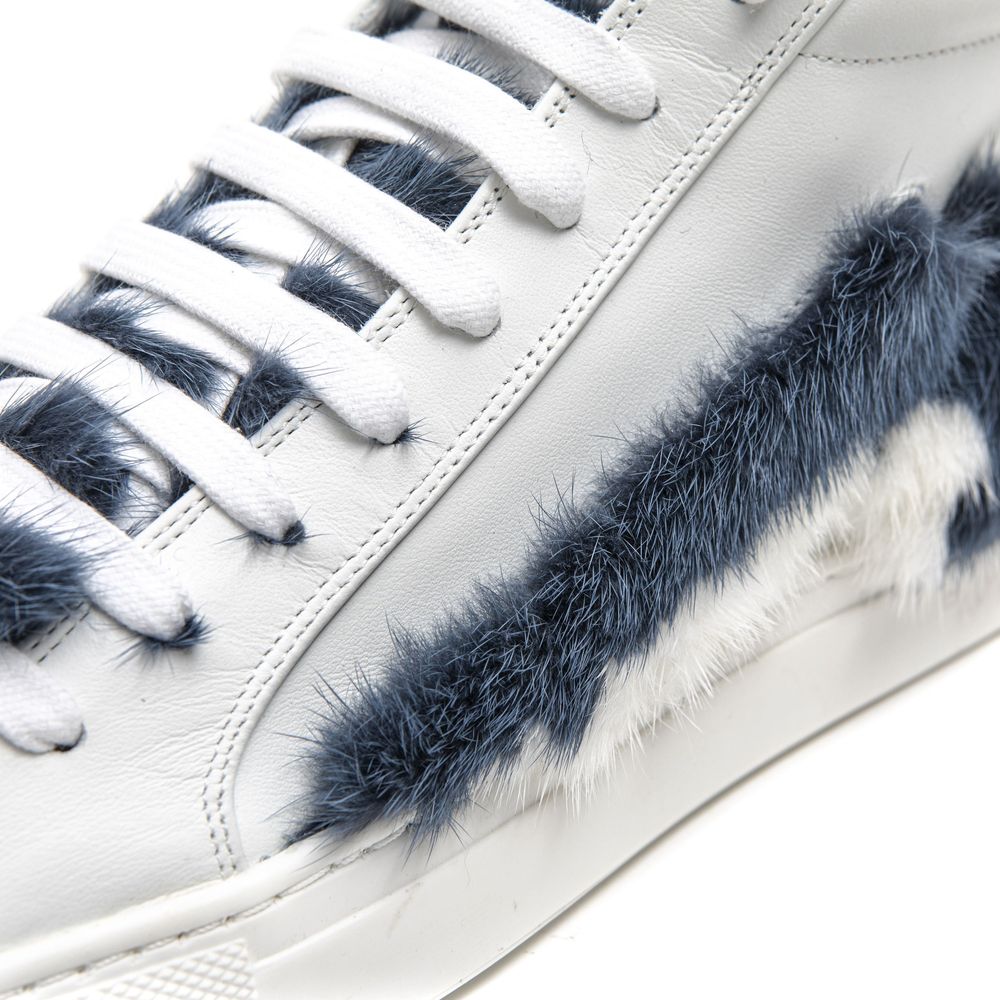 Mr&amp;Mrs Italy Damen Sneaker aus weißem Leder