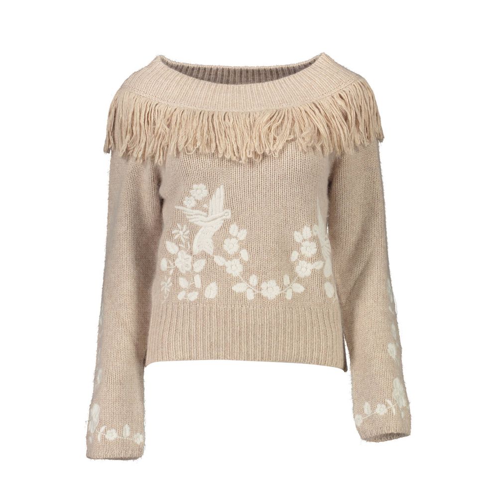Blugirl Beige Wollpullover